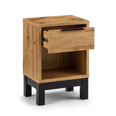 Bali Oak 1 Drawer Bedside