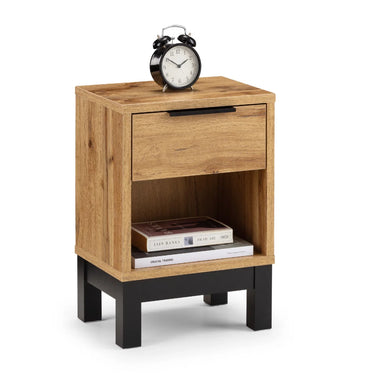 Bali Oak 1 Drawer Bedside