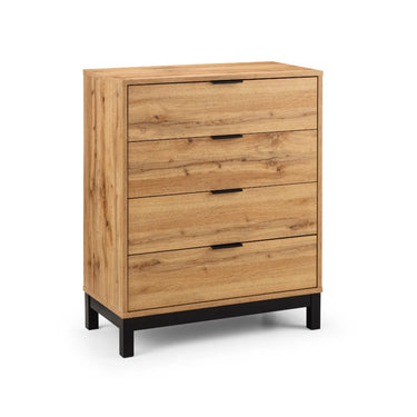 Bali Oak 4 Drawer Chest