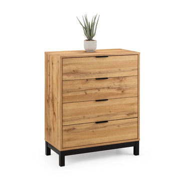 Bali Oak 4 Drawer Chest